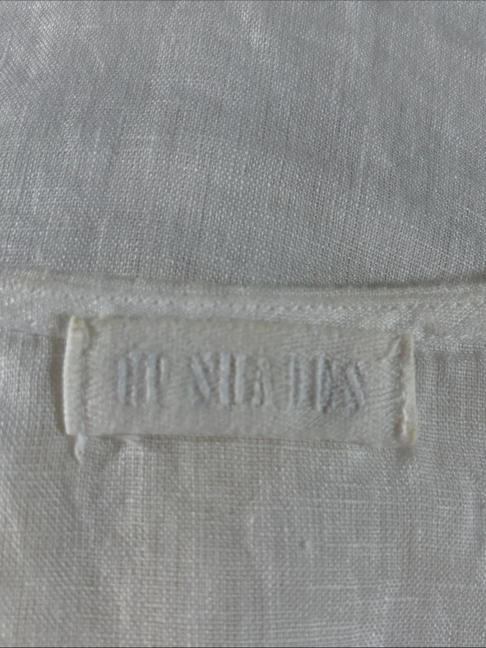 CP Shades White Linen Tie-Front Tank, small - Picture 5 of 6